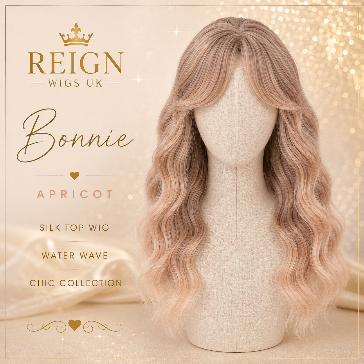 BONNIE silk top wig apricot