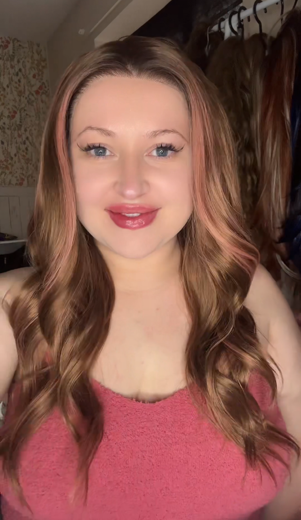 Soft Blush Brunette 13x4 lace front wig