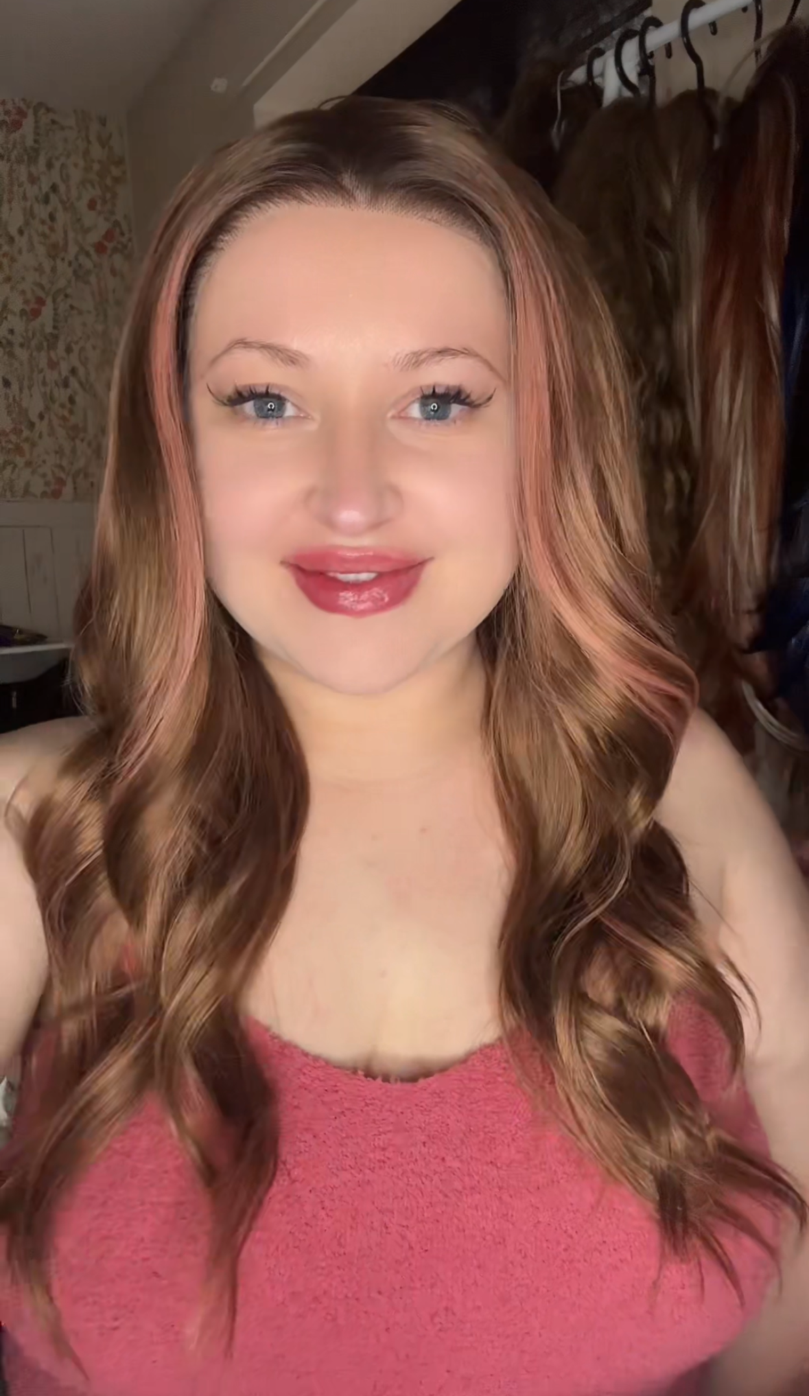 Soft Blush Brunette 13x4 lace front wig