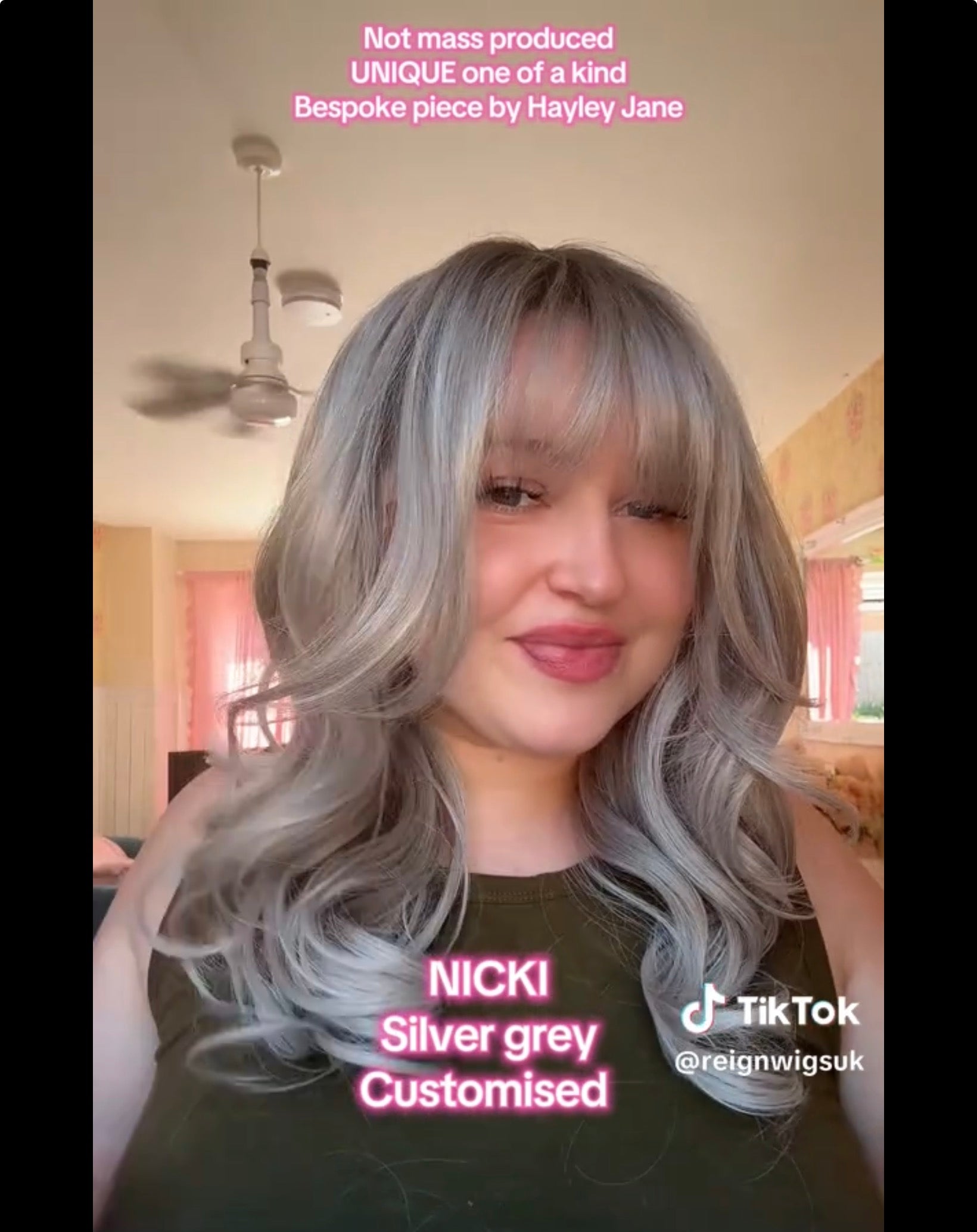 Nicki customised silver grey