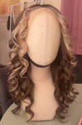 Curly customer Freya vanilla brunette