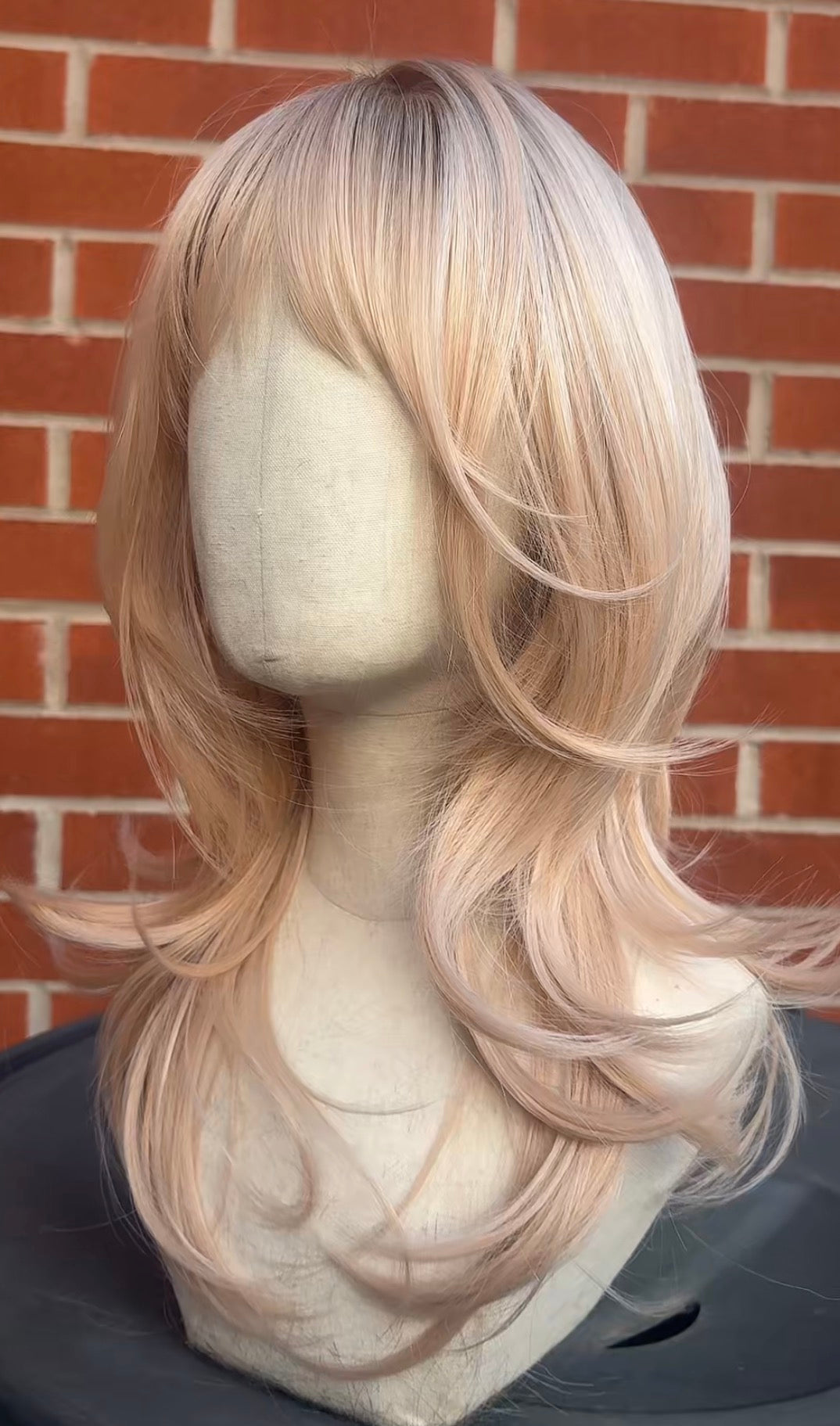 Courtney - peach champagne