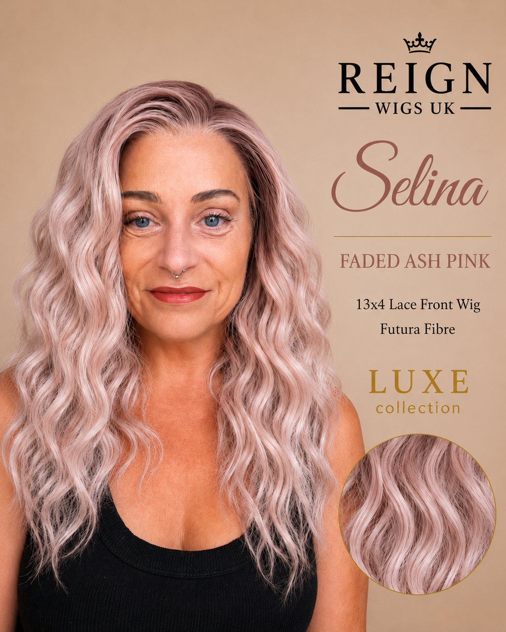 Selina faded ash pink