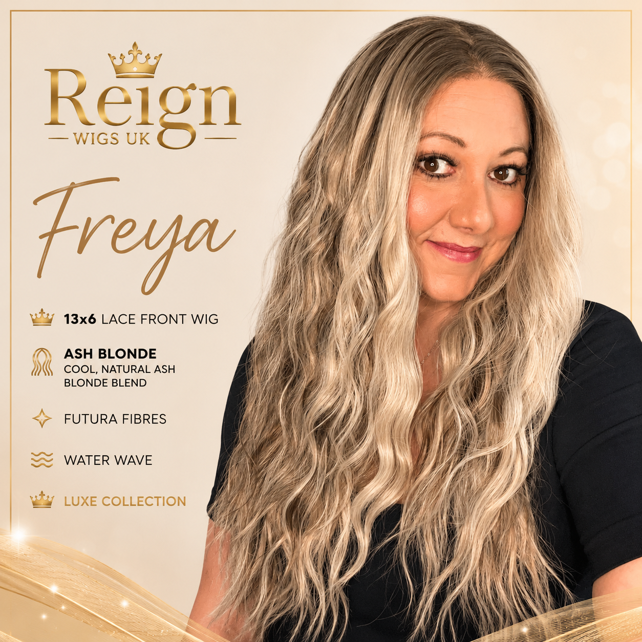 Freya 13x 6 ash blonde