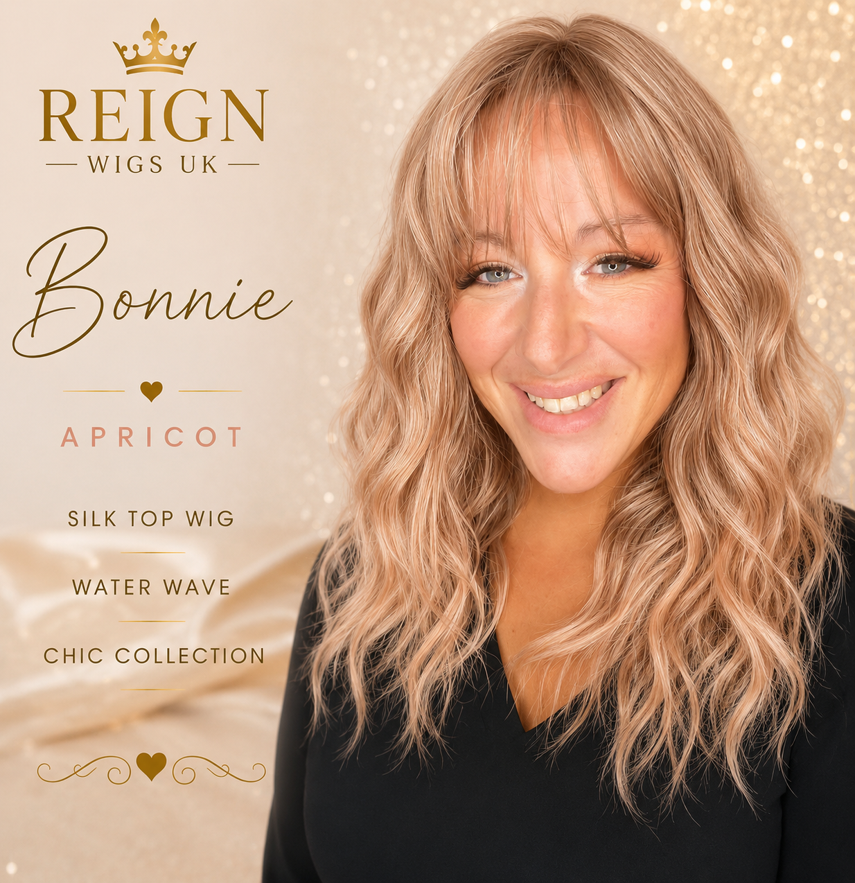 BONNIE silk top wig apricot