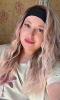 April headband wig apricot